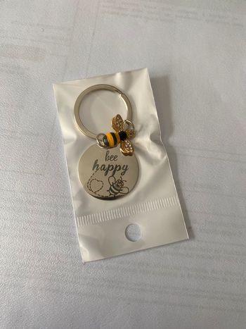 Porte clés bee happy
