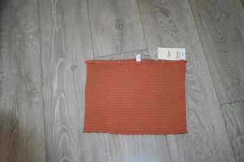 🌸 "Mango" Bustier cropped froncé Taille 40 Tendance  Neuf 🌸