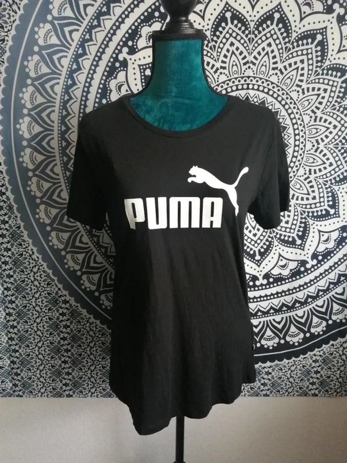 Tee-shirt noir de sport avec logo puma / puma / (L) - photo numéro 2