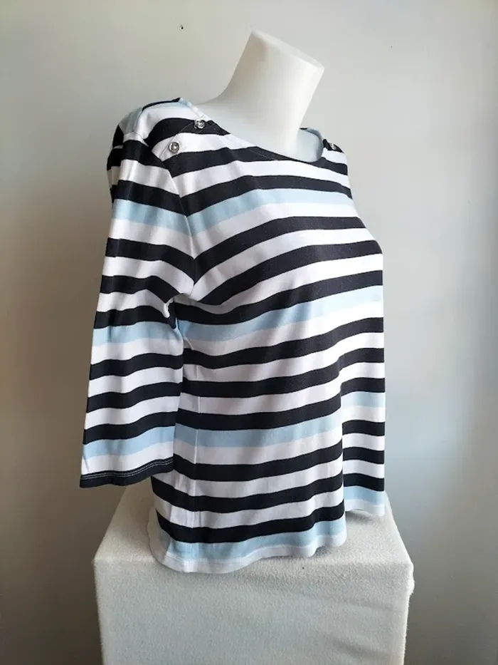 Pull Femmes Manches 3/4 100% Coton - Tommy Hilfiger - Taille XL - photo numéro 3