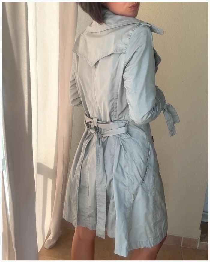 Trench IKKS gris clair excellent état - photo numéro 2