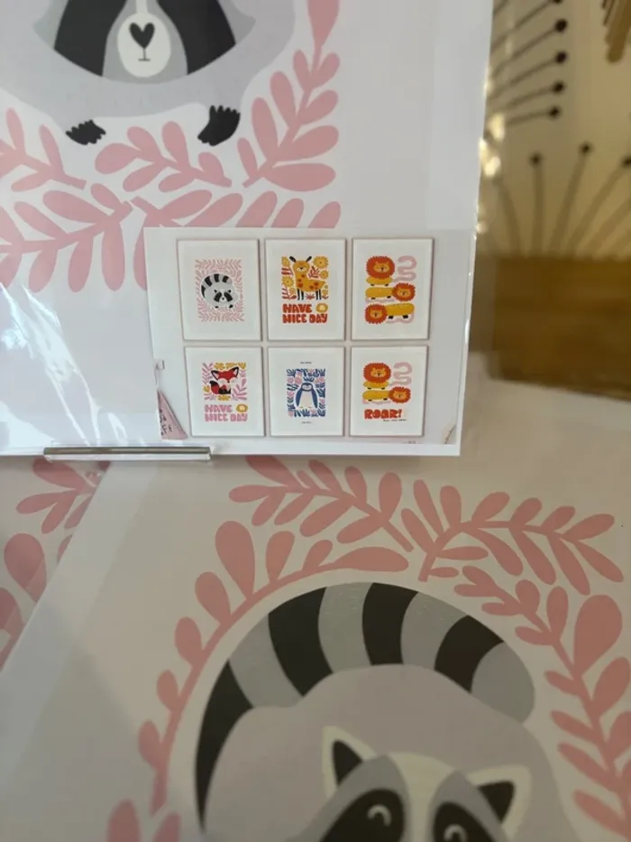 Affiches “Jungle Pop” pour chambre enfant - photo numéro 2