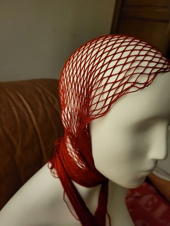 Turban cheveux, ceinture etc rouge