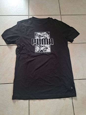 Tee shirt noir manches courtes taille S  Puma en TBE