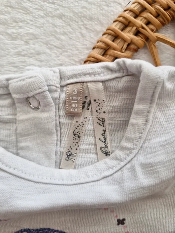 Ensemble T-shirt manches longues et pantalon 3 mois - photo numéro 4