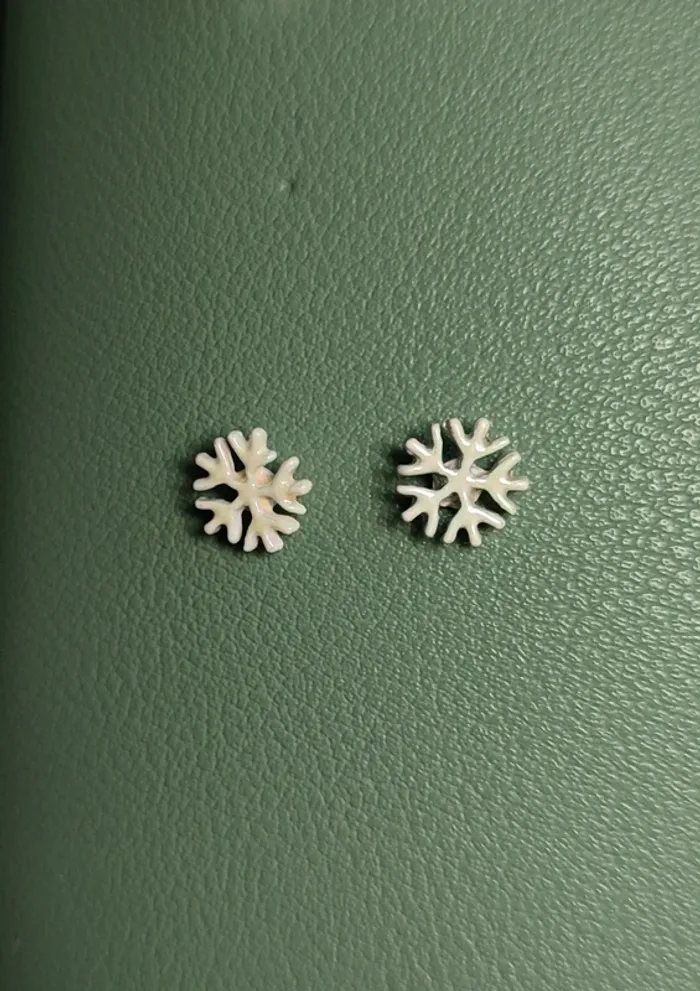 Boucles d'oreilles flocons