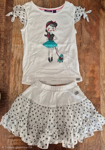 Ensemble  t shirt jupe Mexx 4 5 ans 