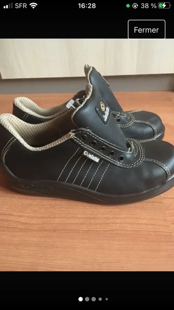 Chaussures de sécurité marque Jallatte en 38 jamais portée - photo numéro 6