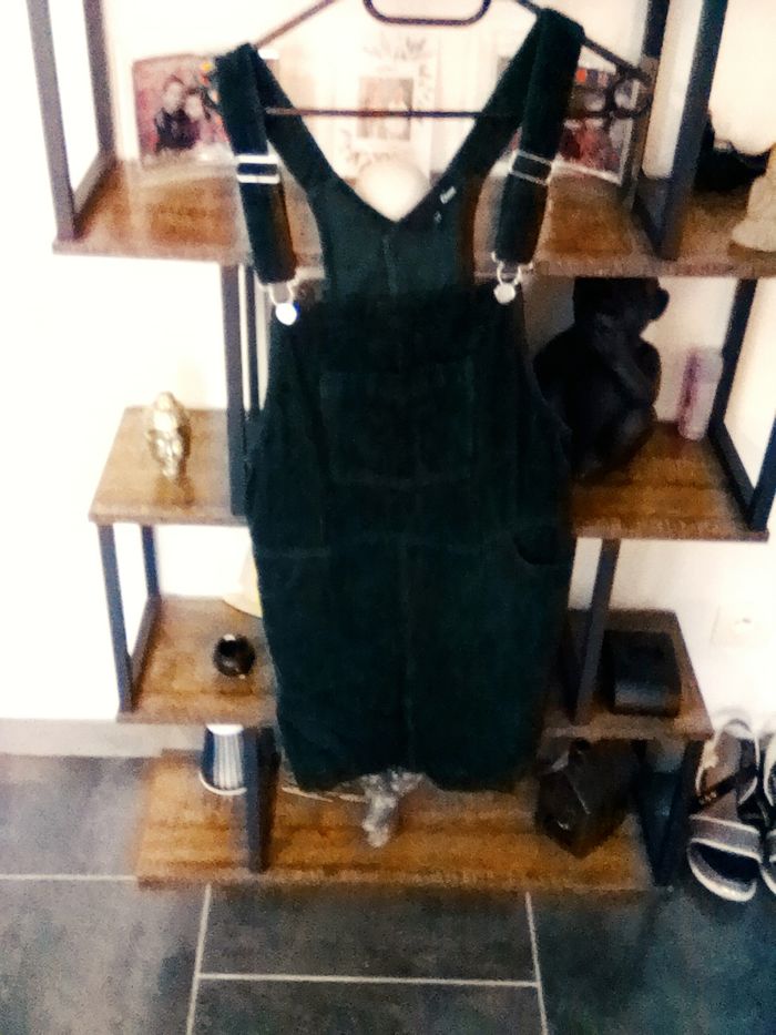 Robe salopette vert foncé taille 40