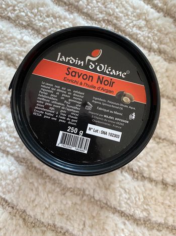 Savon noir à l’huile d’argan Jardin d’Oleane