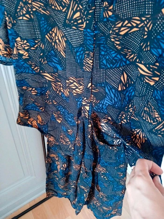 Robe à motifs géométrique - Mango - M/38 - photo numéro 3