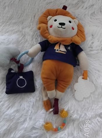 Doudou peluche d  activités ours déguiser en lion - Lupilu