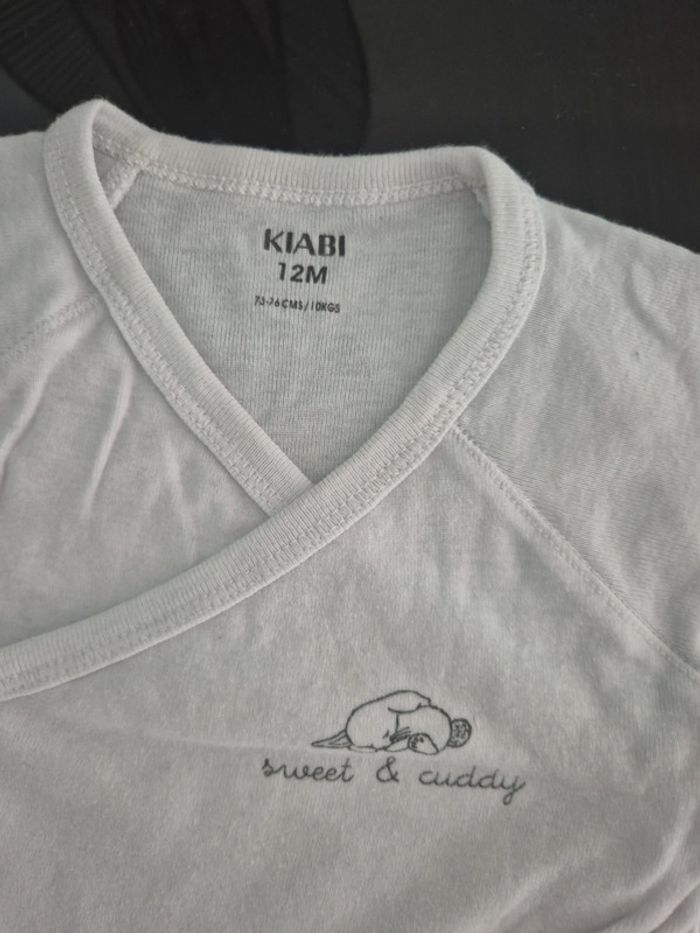 Lot de 2 bodies manches longues 12 mois - photo numéro 6