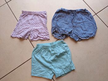 Lot de 3 shorts fille 12 mois