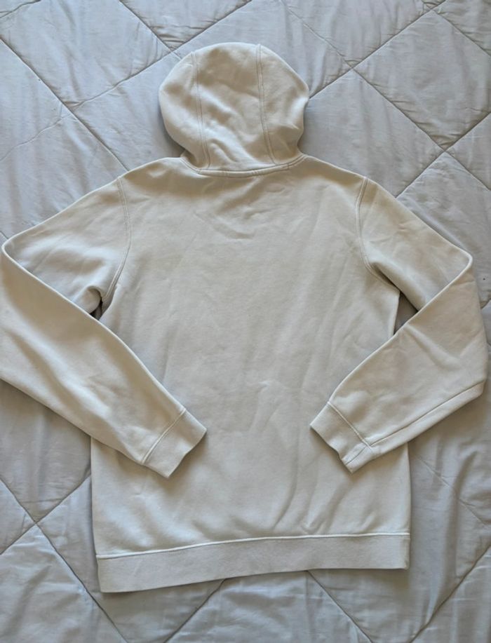Sweat hoodies Nike capuche blanc logo orange floqué – Taille S homme - photo numéro 9