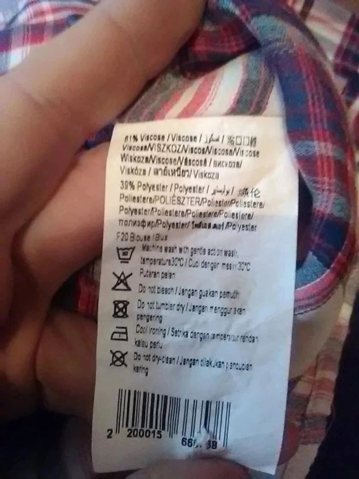 Chemise femme à carreaux à manches longues T42 - Camaieu - photo numéro 9