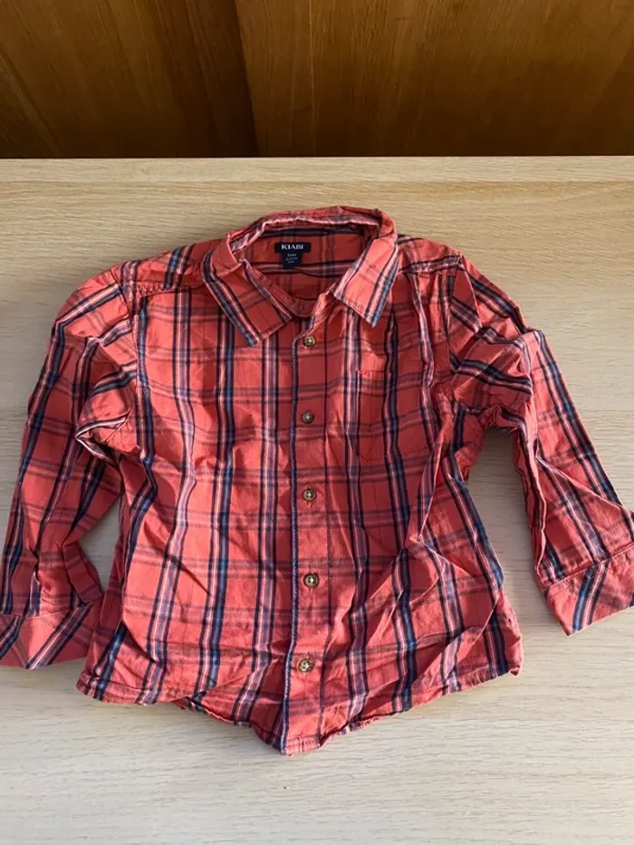 Lot chemise pull winnie ourson Disney pantalon jean 3 ans garçon carreaux orange - photo numéro 8