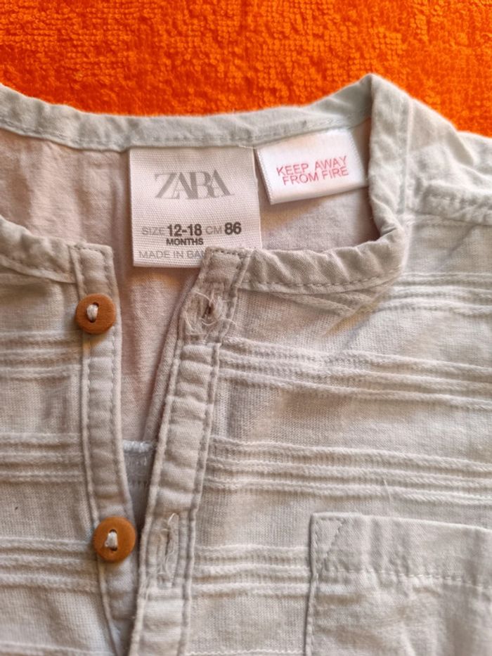Tee shirt manches courtes Zara 12-18 mois 86 cm - photo numéro 2