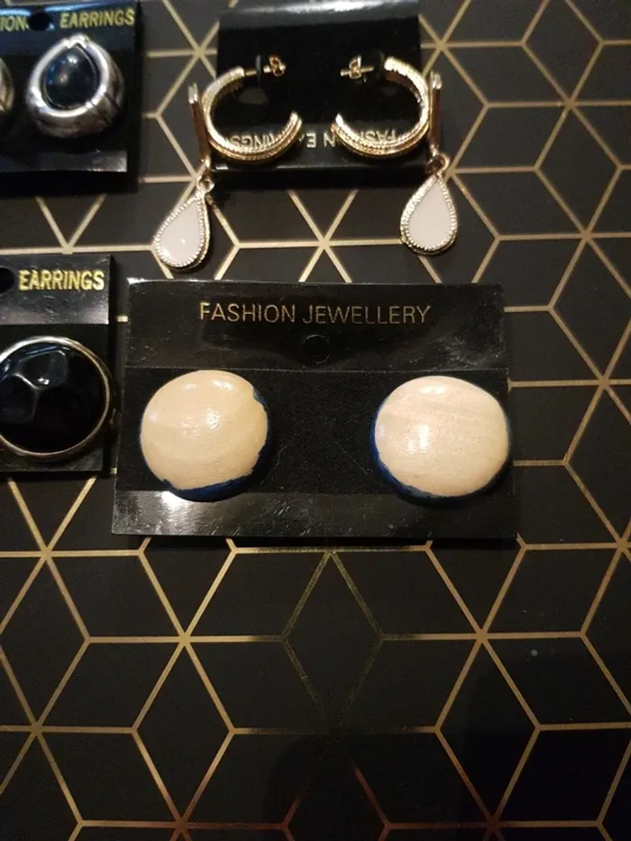 Lot de 4 paires de boucle d'oreille - photo numéro 5