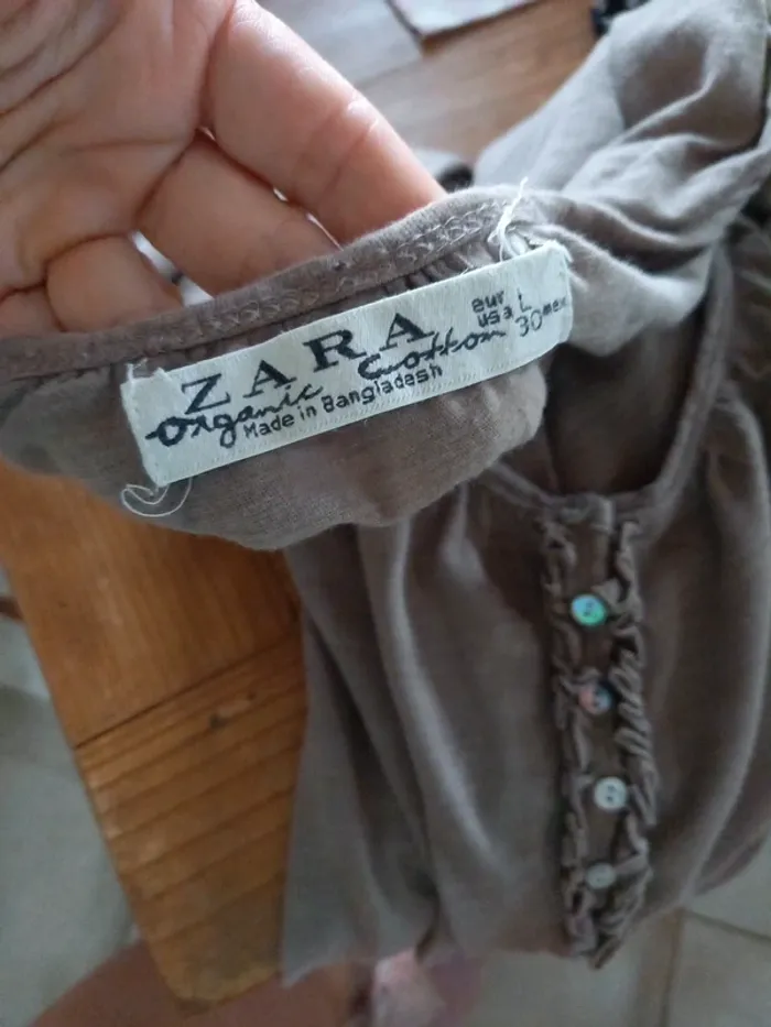 Tee shirt manches 3/4 Zara - photo numéro 3