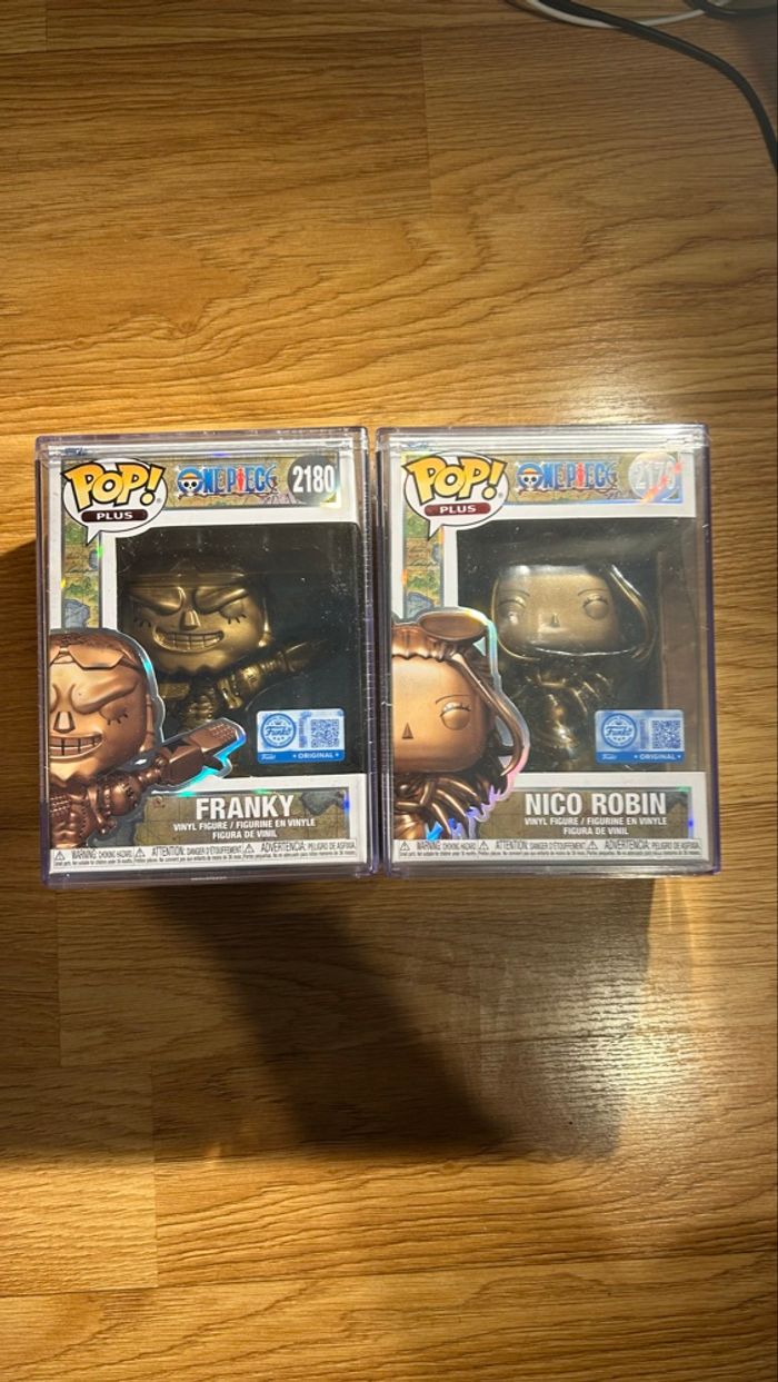 Funko Pop - Franky 2180 & Robin 2179 Bronze One Piece