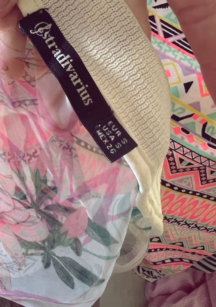 Veste bomber transparente fleurie Stradivarius – Taille S - photo numéro 4