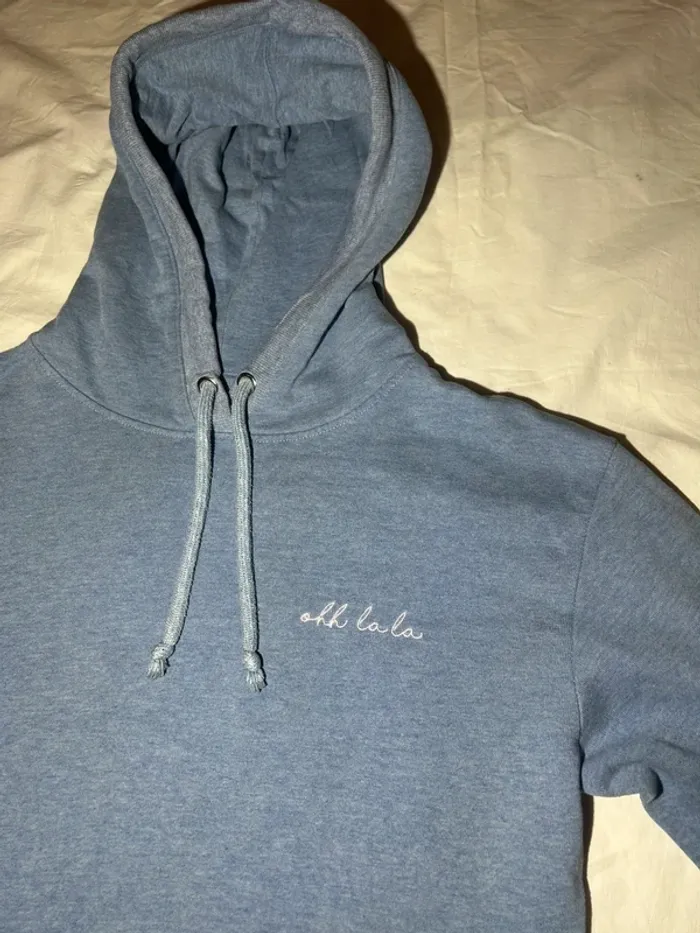 Pull à capuche bleue kiabi - photo numéro 5