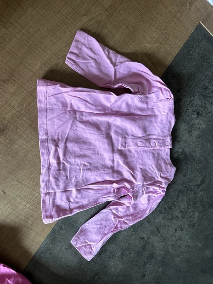 T-shirt manches longues bébé fille, du pareil au même, 9 mois - photo numéro 3