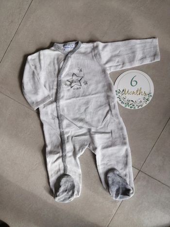 Pyjama 6 mois étoile ptit bisou
