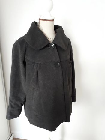 Etat neuf veste paletot gris foncé taille S (36-38)