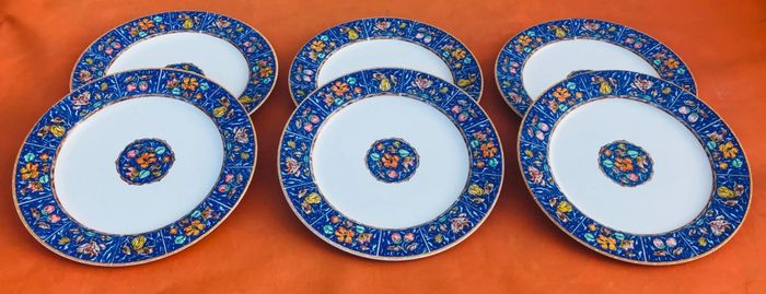 6 assiettes plates Porcelaine Modèle Samarcande - photo numéro 3