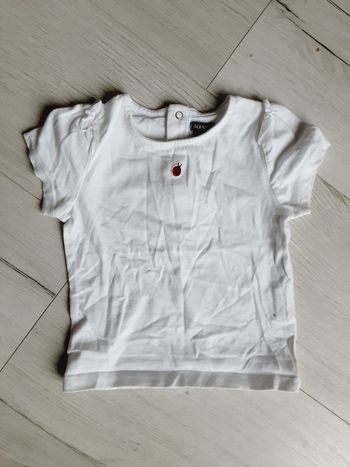 Vêtement bébé fille tee-shirt manches courtes 1 an 12 mois Kiabi coccinelle