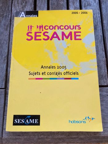 Annales concours Sesame