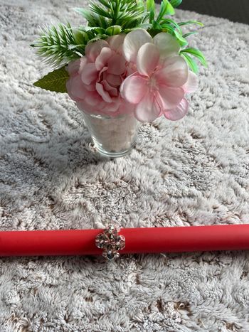 Jolie bague en perles taille 51