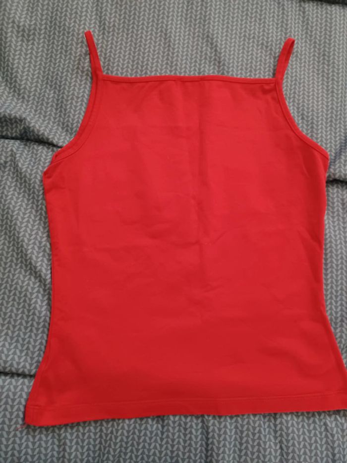 debardeur rouge taille s