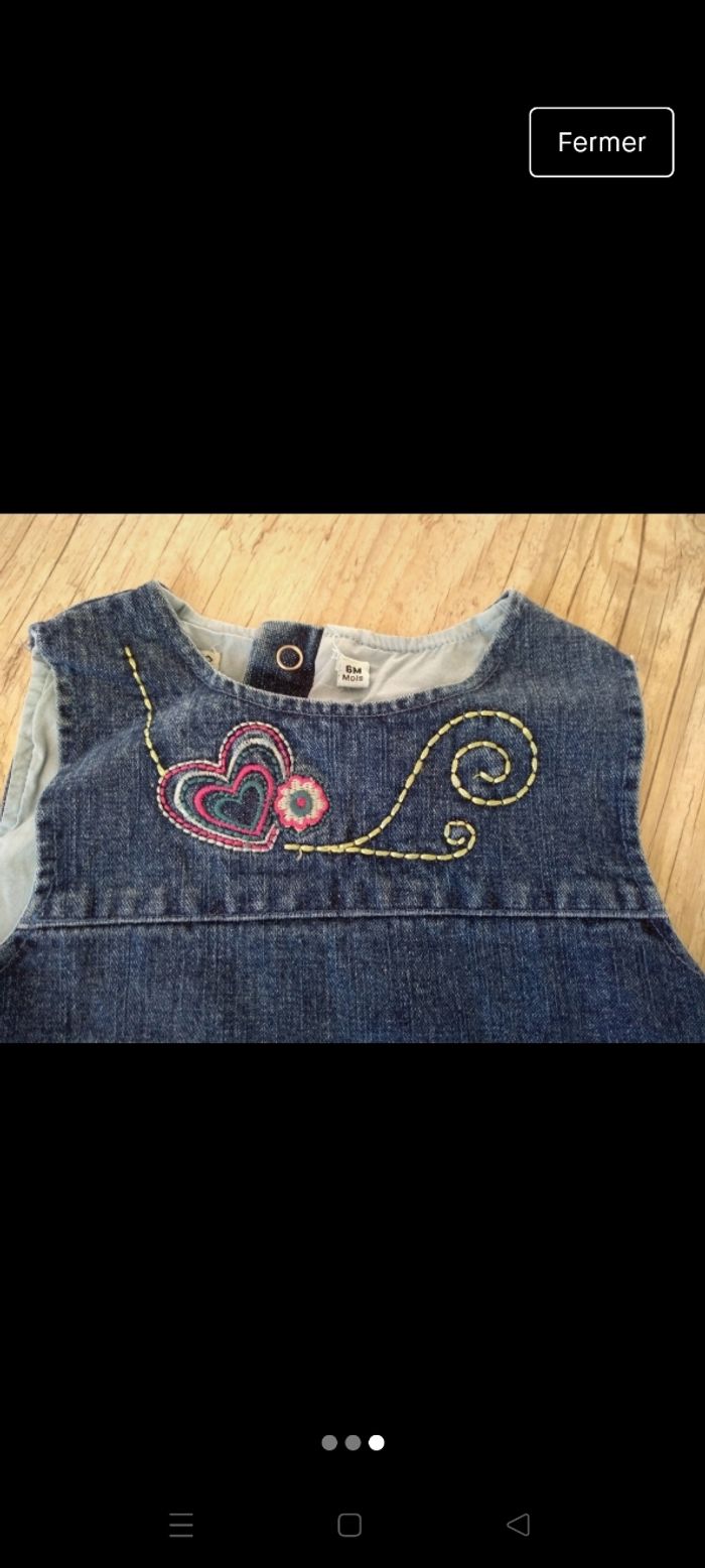 Robe 👗 en jean - 6 mois - photo numéro 2
