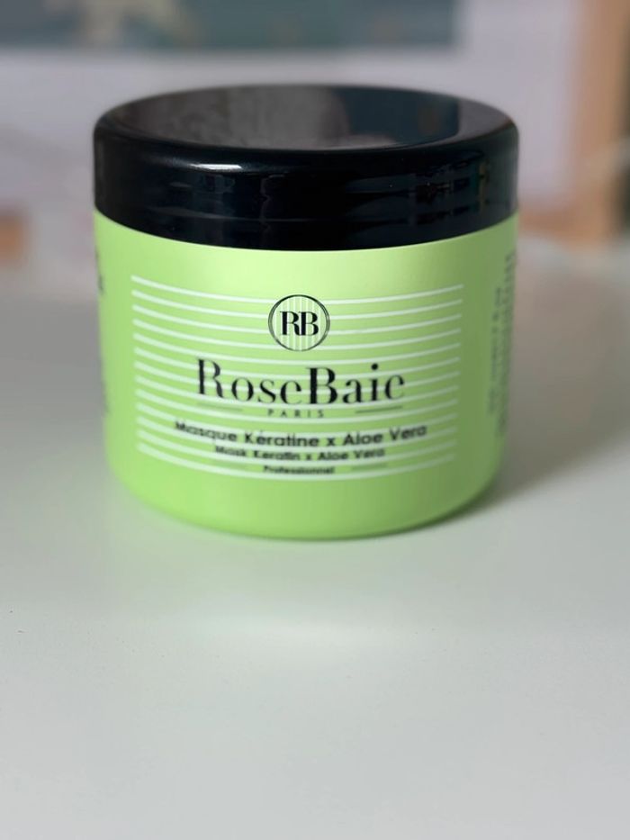 Pot masque capillaire à la kératine aloès vera RoseBaie 500 ml