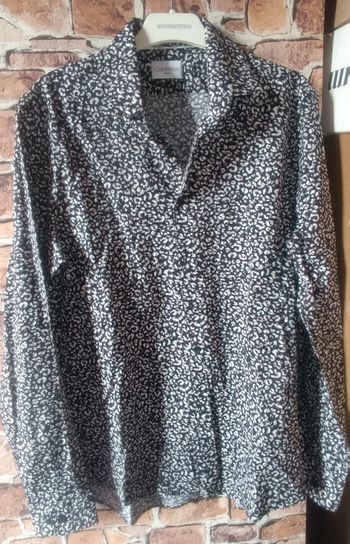 Chemise noire à motifs Calvin Klein