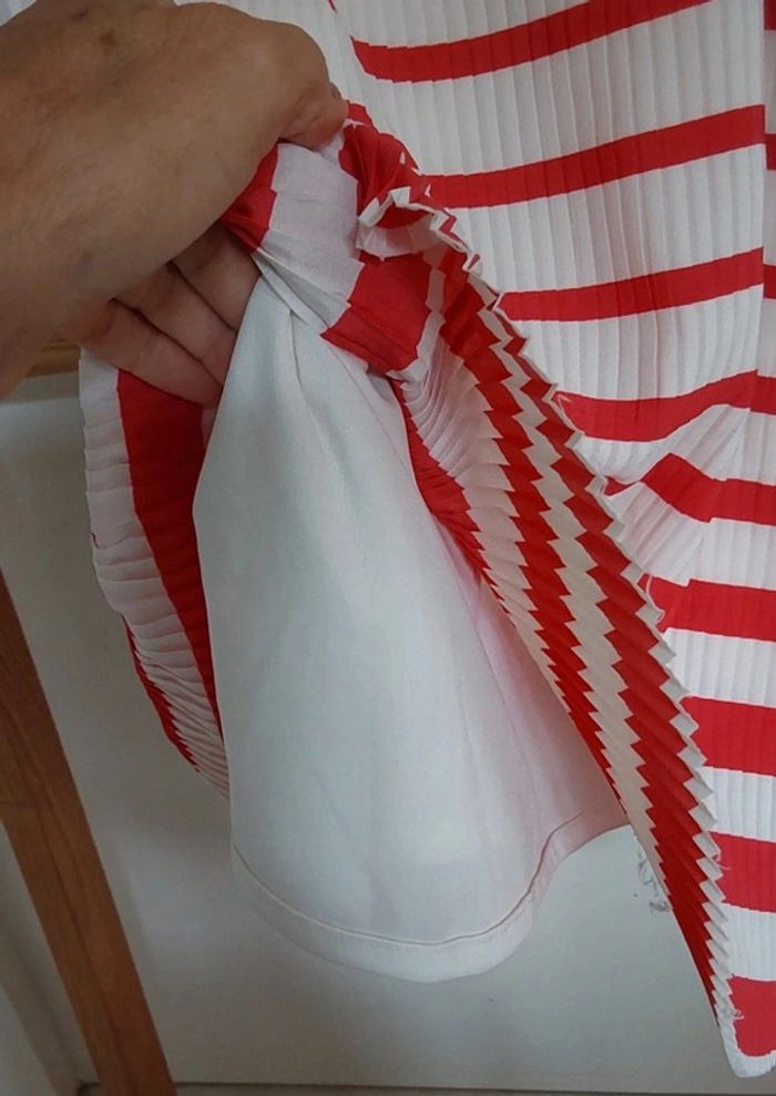 Robe rayée rouge et blanche Mango T 36 - photo numéro 11