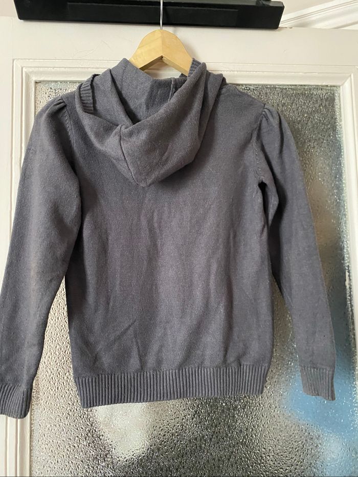 Pull capuche emnmaille  grise Tex - photo numéro 4