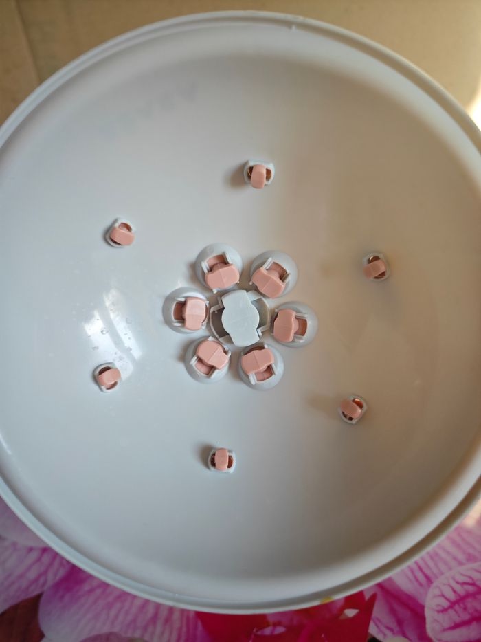 Égoutte biberon rose et gris béaba parfait état - photo numéro 3