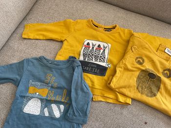 Lot tee shirt manches longues 3 mois