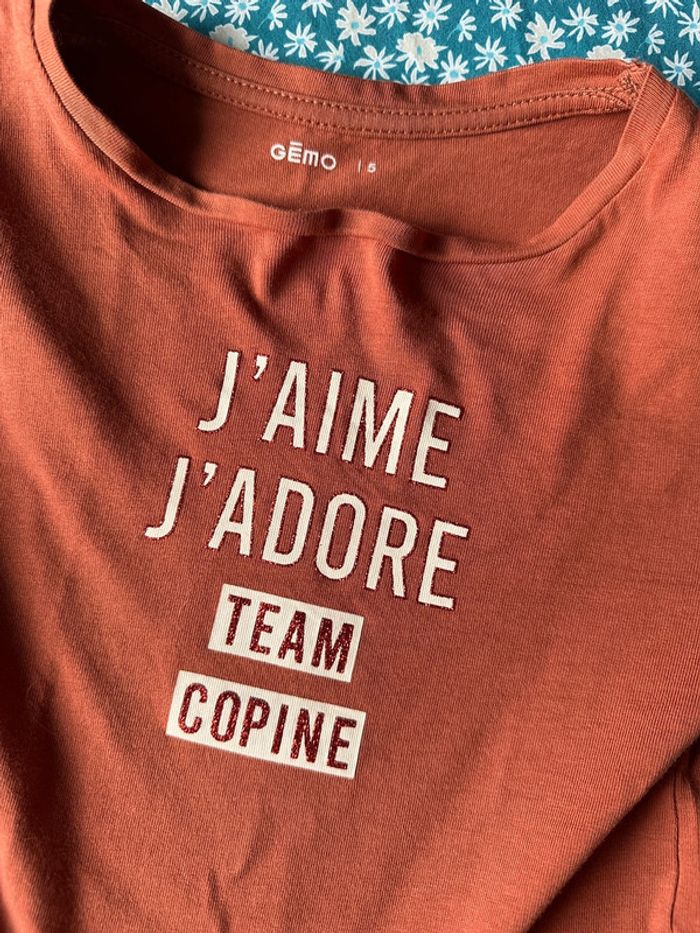 T-shirt team copine - photo numéro 2