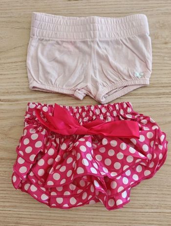 Short + bloomer à pois 6m