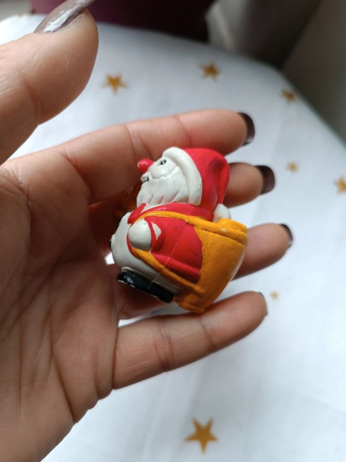 Figurine figura père noël christmas vahiné bonhomme neige snow bouli - photo numéro 10