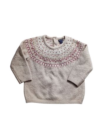 Pull beige imprimé 18mois
