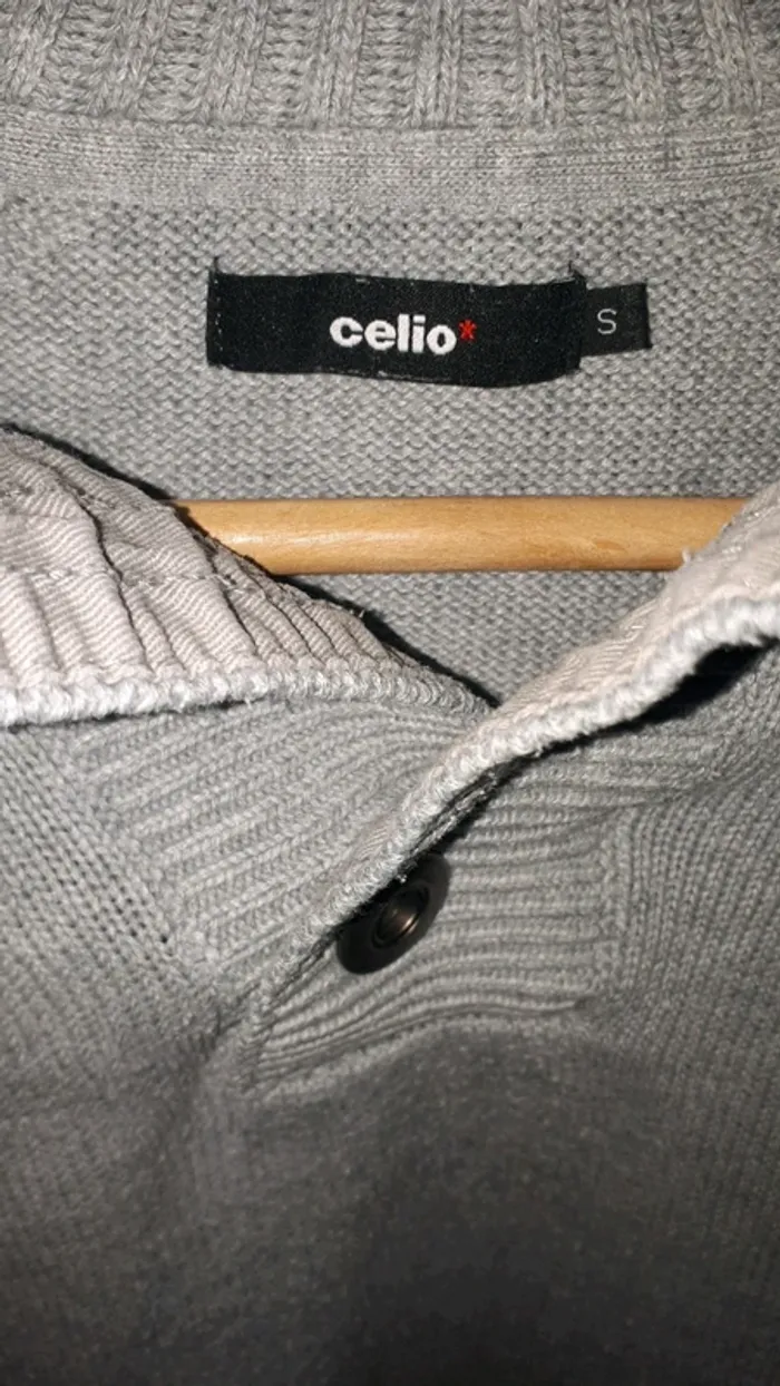 Pull gris Celio - photo numéro 3