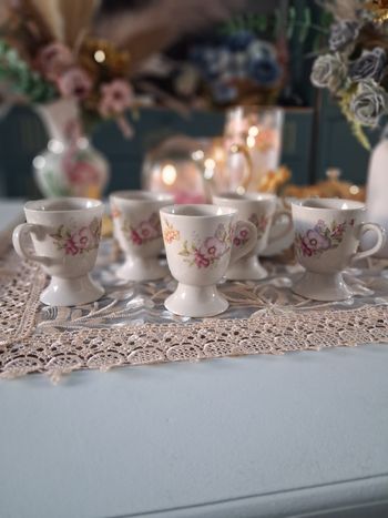 5 tasses type mazagran avec poignée