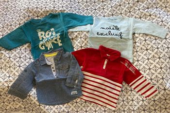 Lot t shirt manches longues 6mois