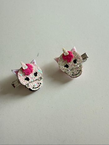 Lot 2 barrettes licorne 🦄